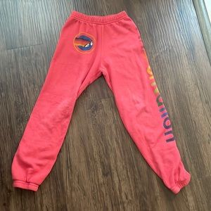 Cute aviator nation sweat pants size 10 girl